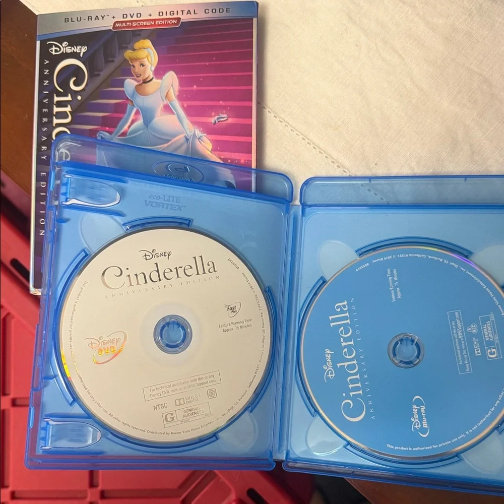 Disney Cinderella Anniversary Edition Blu-ray with dvd